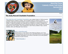 Andy Russell Charitable Foundation Screen Capture