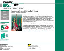 KennametalIPG.com Screen Capture