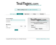 TealPages.com Screen Capture