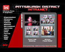 US Army Corps of Engineers Screen Capture